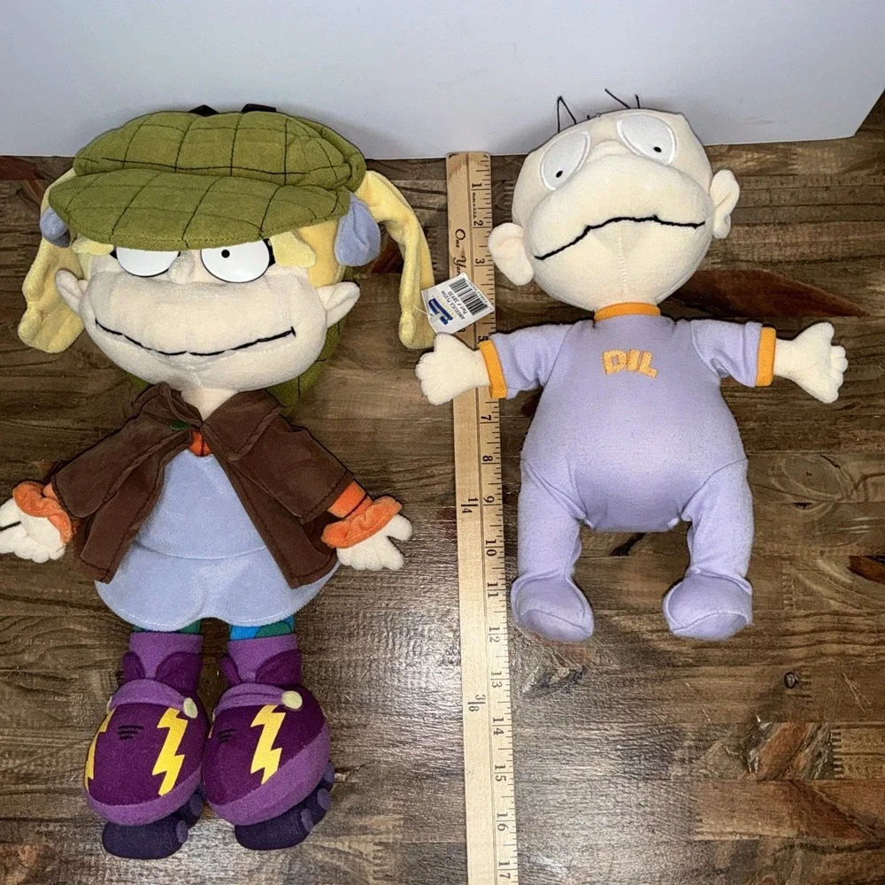 Rugrats Plush Lot Angelica Blockbuster Exclusive & Dil Nickelodeon Stuffed Toys